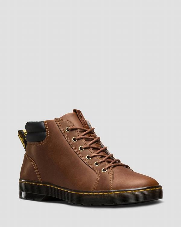 Dr Martens Pánské Kotníkové Boty Plaza Hnědé, CZ-317920